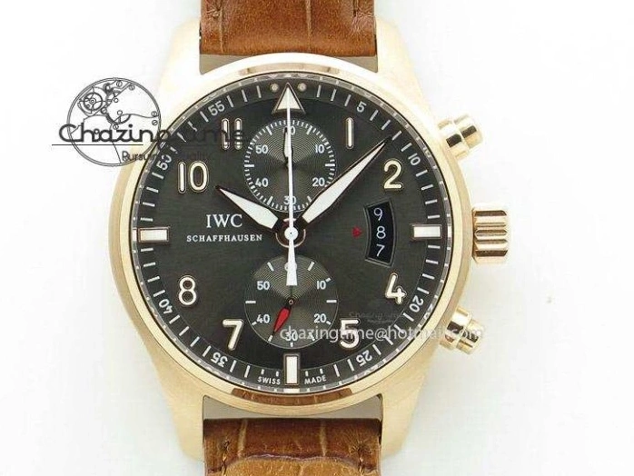 MIROTIME 0411 Efficient Portofino Chrono RG ZF 1:1 Best Edition White Dial on Brown Leather Strap A 7151